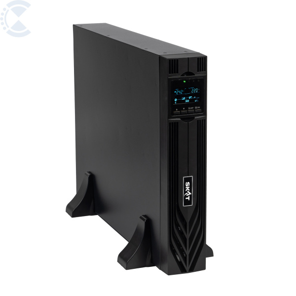 Источник питания SKAT-UPS 3000-RACK-ON-6X9 P3 - ИБП 3000 Вт, On-Line, синус, встр. АКБ 72В (6x9Ач), 2хSchuko+1xC19 Бастион