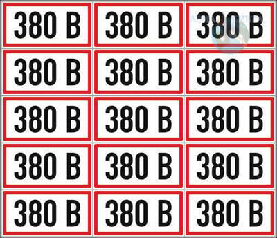 Знак 380 В 100х100 мм (18 шт на листе) ЗнакЦентр