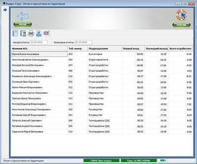 Лицензия "Реверс 8000. Учет рабочего времени" Реверс