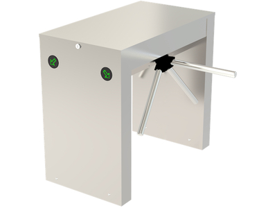 Турникет 001PST700END-02 тумбовый моторизованный TWISTER 700 сдвоенный с автоматической системой антипаники CAME