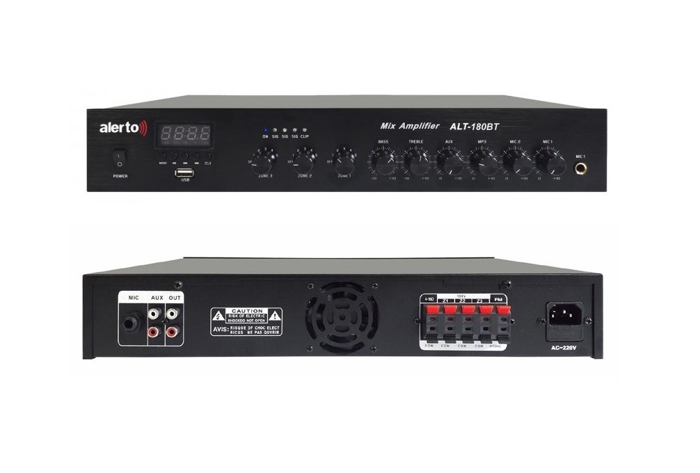 Микшер усилитель ALT-180BT/FAM   ALERTO