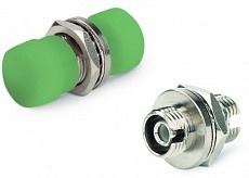 Адаптер FA-S00Z-FC/FC-N/GN-SL FC-FC, SM, simplex, корпус металл, зеленые колпачки Hyperline