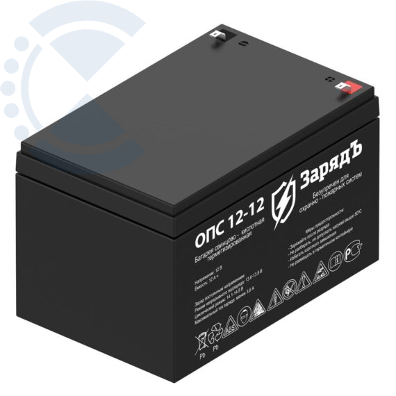 Аккумулятор 12 а/ч ЗарядЪ ОПС 12-12 Великолукский аккумуляторный завод Импульс