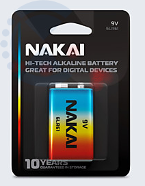 Батарейка 6LR61 Hi-Tech NAKAI