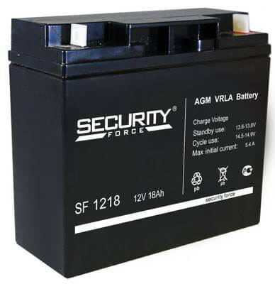 Аккумулятор 18 а/ч SF (SF 1218) Security Force
