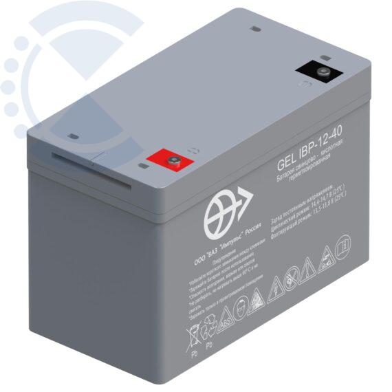 Аккумулятор 40 а/ч Gel IBP 12-40 Великолукский аккумуляторный завод Импульс
