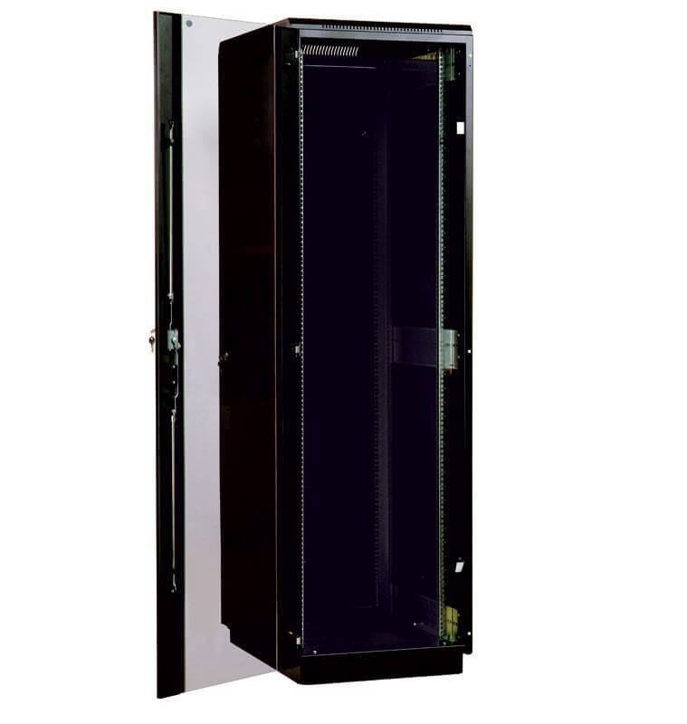 Шкаф ШТК-М-42.8.8-1ААА-9005 42U (800 × 800) дверь стекло, цвет чёрный ЦМО