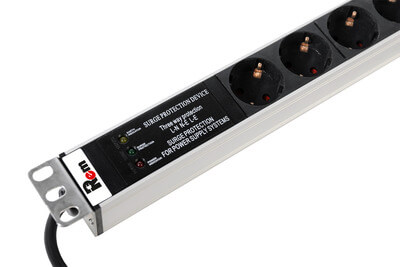 Блок розеток R-16-20S-FI-1420-3 Rem-16 с фил. и инд., 20 Schuko, 16A, алюм., 33-48U, шну REM