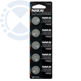 Батарейка CR 2032 NAKAI Hi-Tech 3V, 5 шт