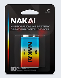 Батарейка 6LR61 Hi-Tech (R1702-0013) NAKAI