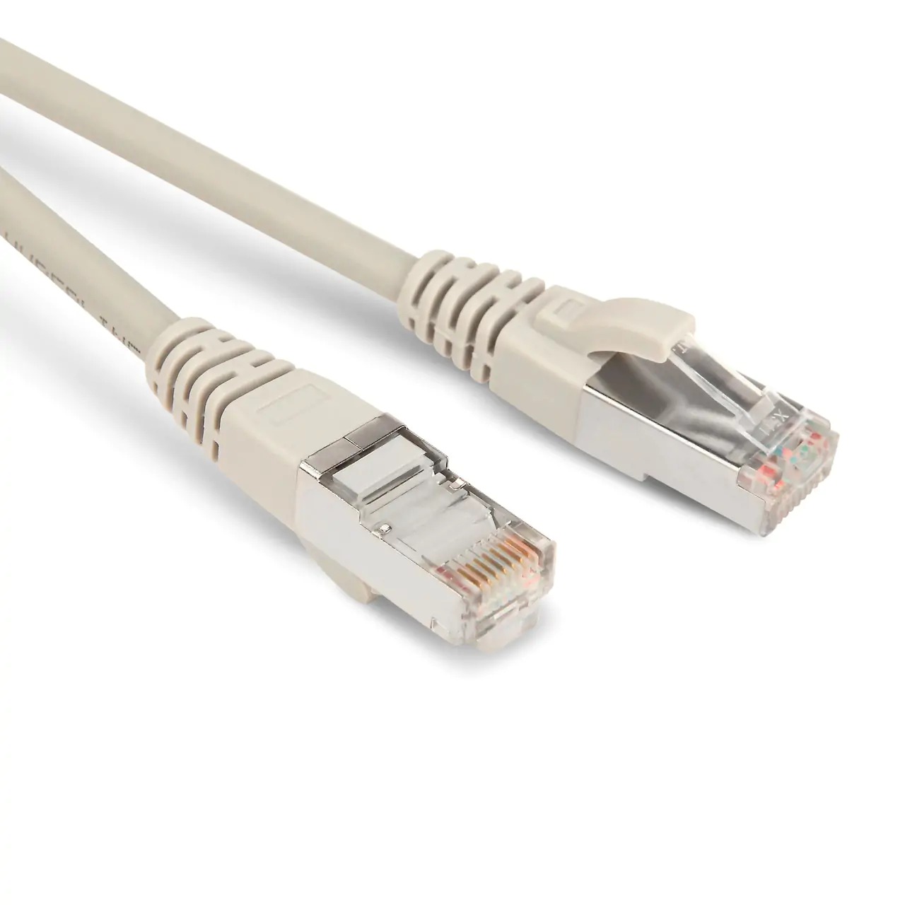 Патч-корд PC-LPM-STP-RJ45-RJ45-C5e-0.5M-LSZH-GY F/UTP категория 5е, LSZH, 0,5м, экранированный, серый Hyperline