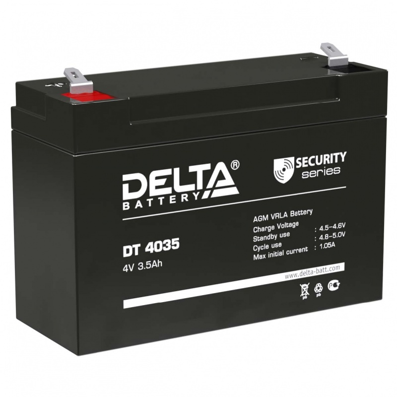 Аккумулятор 4,5 а/ч (DT 4035) Delta