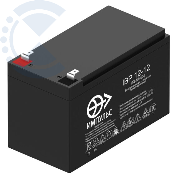 Аккумулятор 12 а/ч AGM IBP 12-12 Великолукский аккумуляторный завод Импульс