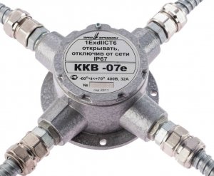 Коробка ККВ-07е-К (КВМ15+КВМ15+КВМ15+КВМ15) коммутационная взрывозащищенная Эридан