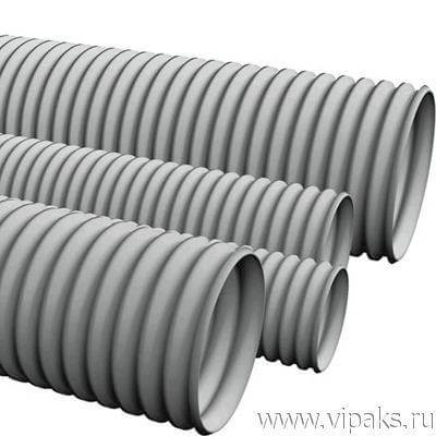 Труба ПВХ 16мм легкая (бухта 100 м) с зондом гофрированная Урал Пак