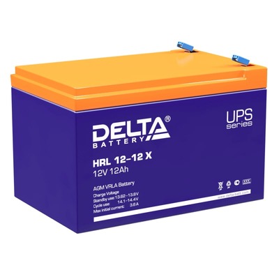 Аккумулятор 12 а/ч 12В (HRL 12-12 Х) Delta