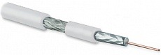 Кабель COAX-SAT703N-WH-100 75 Ом, жила - 17 AWG (1.13 mm, медь,solid), экран - фольга+оплетка (луженая медь, 45%), внешний диаметр 6.6мм, изоляция  белый (бухта 100 м) Hyperline