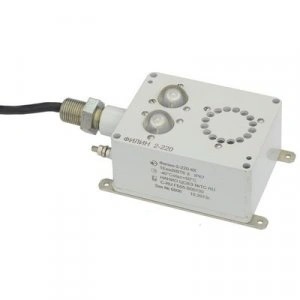 Оповещатель ФИЛИН 2-220-БЗ-КК взрывозащищенный, без звука, 105дБ, ~220В, 1ExsIIBT6, IP67, t-раб.-40 +50С, кабель 1,5 метра красное свечение Эталон