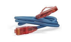 Патч-корд PC-LPM-UTP-RJ45-RJ45-C5e-0.3M-LSZH-BL U/UTP, Cat.5е (100% Fluke Component Tested), LSZH, 0.3 м, синий Hyperline