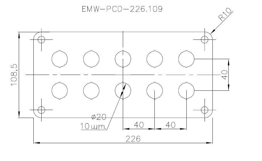 Панель EMW-PCD-226.109 Elbox