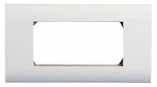Панель FP-2M45-1-WH Лицевая  80х148 мм для 4-х модулей 45х22.5 мм (аналогов Mosaic), металлический каркас Hyperline