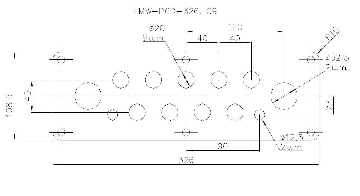 Панель EMW-PCD-326.109 Elbox