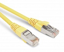 Патч-корд PC-LPM-STP-RJ45-RJ45-C5e-0.5M-LSZH-YL экранированный,  (100% Fluke Component Tested), 0.5 м, желтый Hyperline