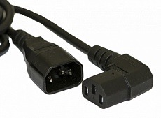Кабель PWC-IEC13A-IEC14-3.0-BK 10A, прямая вилка, 3м, цвет черный (ПВС-АП-3*1,0-250-C13SC14-10-3,0 ГОСТ 30851.1-2002 (МЭК 60320-1:1994)) Hyperline