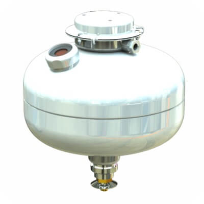 Модуль пожаротушения МУПТВ(Взр)-13,5-ГЗ-ВД-01-01 (tºC= -50) Источник плюс