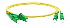 Патч-корд FC-D2-9-LC/UR-LC/UR-H-50M-LSZH-YL SM 9/125 (OS2), LC/UPC-LC/UPC, 2.0 мм, duplex, 50 м Hyperline