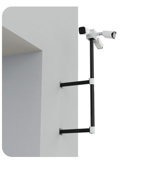 Комплект Для выноса мачты с камерой от стены/забора Boxforcam