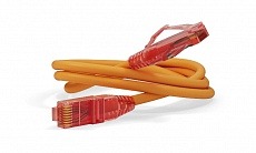 Патч-корд PC-LPM-UTP-RJ45-RJ45-C5e-0.5M-LSZH-OR U/UTP, Cat.5е (100% Fluke Component Tested), LSZH, 0.5 м, оранжевый   Hyperline