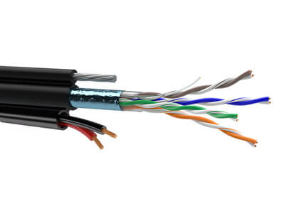 Кабель FTP 4PR 24AWG CAT5e + 2x0,75 + R-FG8 OUTDOOR mixed F02-3402 OUTDOOR OptimLAN