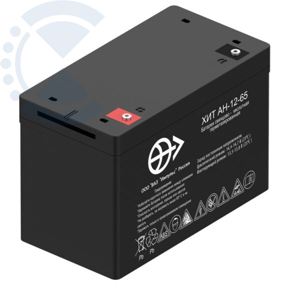 Аккумулятор 65 а/ч ХИТ АН-12-65 Великолукский аккумуляторный завод Импульс