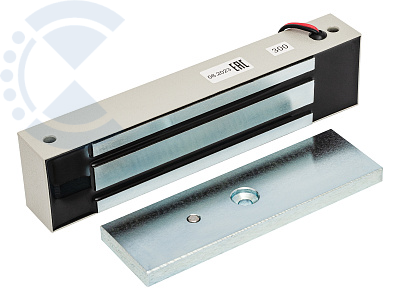 Замок электромагнитный ML-295K с уголком, серый AccordTec