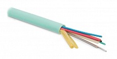 Кабель FO-MB-IN-503-16-LSZH-AQ многомодовый, 16 волокон, безгелевые микротрубки 1.06 мм (micro bundle), для внутренней прокладки  -30°C – +70°C, аква Hyperline