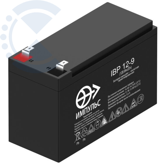 Аккумулятор 9 а/ч AGM IBP 12-9 Великолукский аккумуляторный завод Импульс
