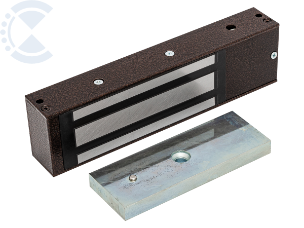 Замок электромагнитный ML-395KB-2 без электроники с датчиком Холла (коричневый) AccordTec