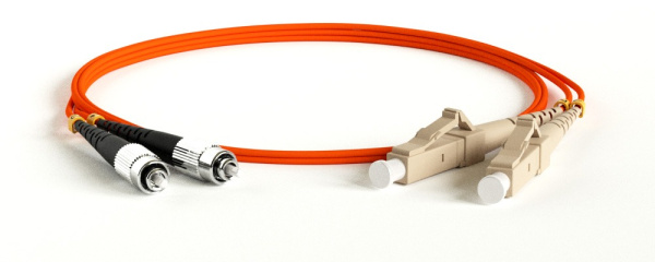 Патч-корд FC-D2-50-FC/PR-LC/PR-H-1M-LSZH-OR Hyperline