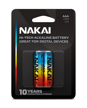 Батарейка LR 3 NAKAI Hi-Tech (R1702-0004), 2 шт в упаковке