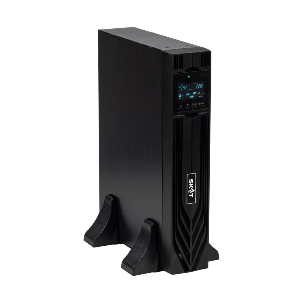 Источник питания SKAT-UPS 1000-RACK-ON-2X9-E P3 - ИБП 1000 Вт, On-Line, синус, встр. АКБ 24В (2x9Ач), 8хC13 Бастион