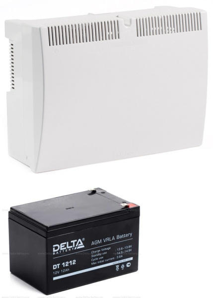 Комплект БП Скат 2400И7 (24В, 4А В КОМПЛ 2шт С АКК DT 1212)