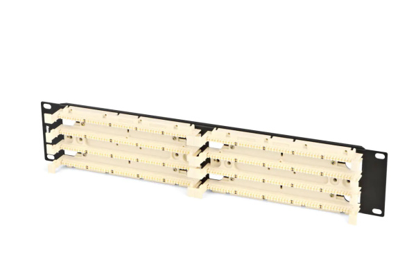 Кросс оптический 110C-19-100P-1U 100 парная 110 типа, 19" 1U (без модулей) Hyperline