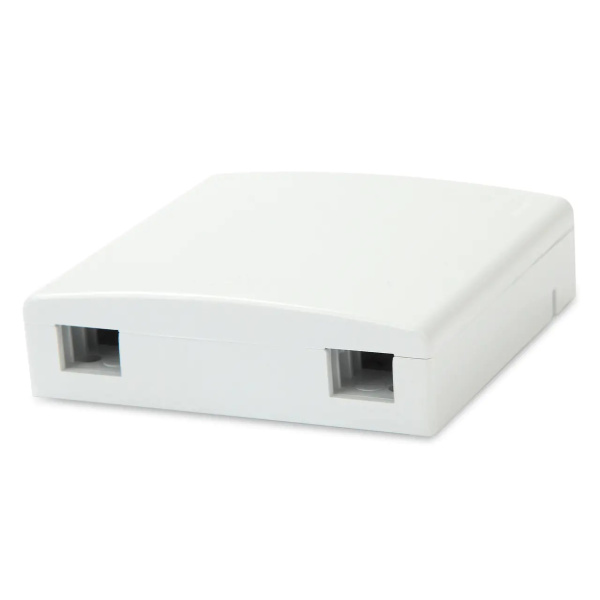 Розетка FO-WB86-FTTH-2UN-WH оптическая абонентская без адаптера совместима с SC/DLC 2 порта