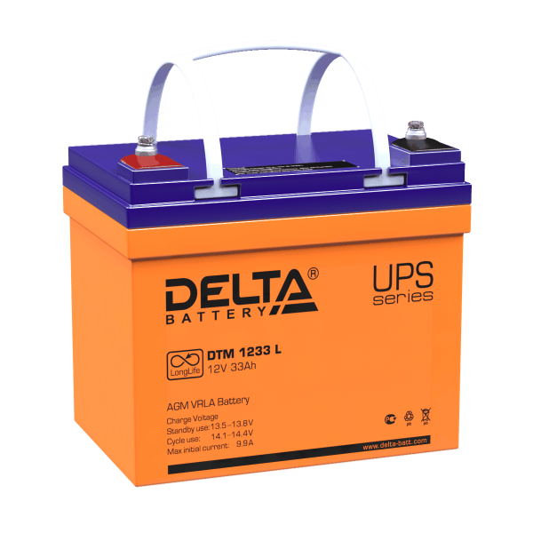 Аккумулятор 33 а/ч DTM 1233 L Delta