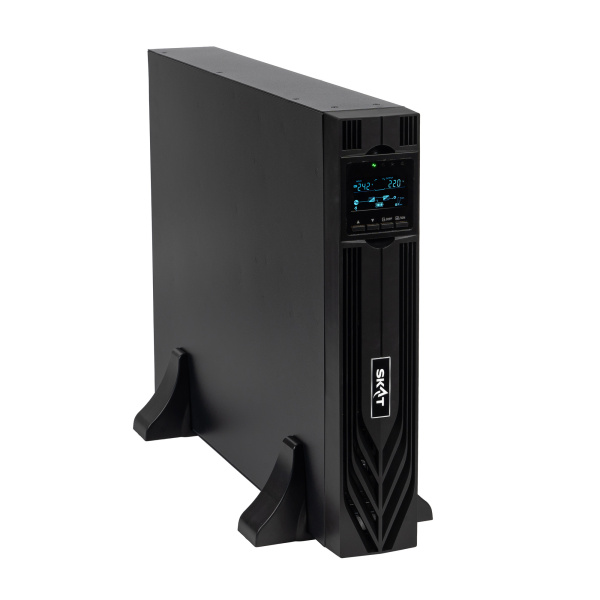 Источник питания SKAT-UPS 3000-RACK-ON-6X9 P3 - ИБП 3000 Вт, On-Line, синус, встр. АКБ 72В (6x9Ач), 2хSchuko+1xC19 Бастион