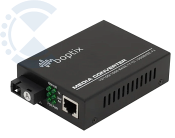 Медиаконвертер для преобразования 10/100/1000-Base-T / 1000Base-FX, Tx/Rx: 1310/1550нм, BO-CVT-1000A-LFP B-OptiX