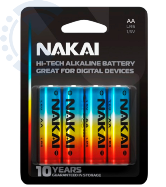 Батарейка LR 6 NAKAI Hi-Tech, 2 шт