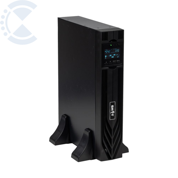 Источник питания SKAT-UPS 1000-RACK-ON-2X9-E P3 - ИБП 1000 Вт, On-Line, синус, встр. АКБ 24В (2x9Ач), 8хC13 Бастион