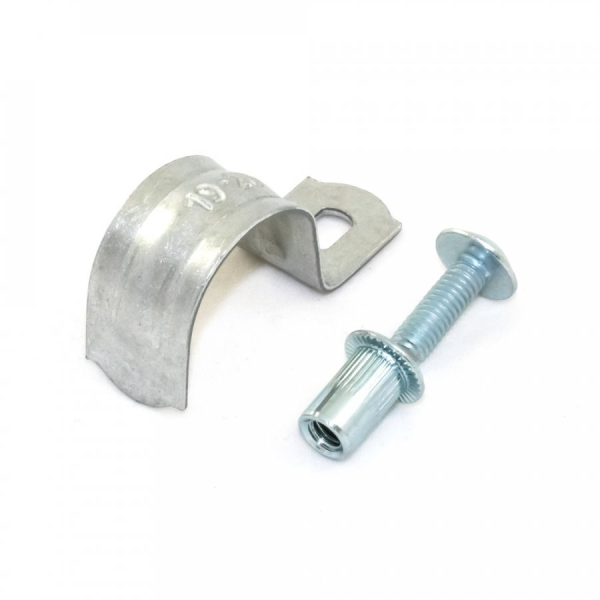 Комплект для крепления ОКЛ с использованием винта, заклепки и скобы СМО d16-17 мм (100 шт) PR08.5026 Промрукав